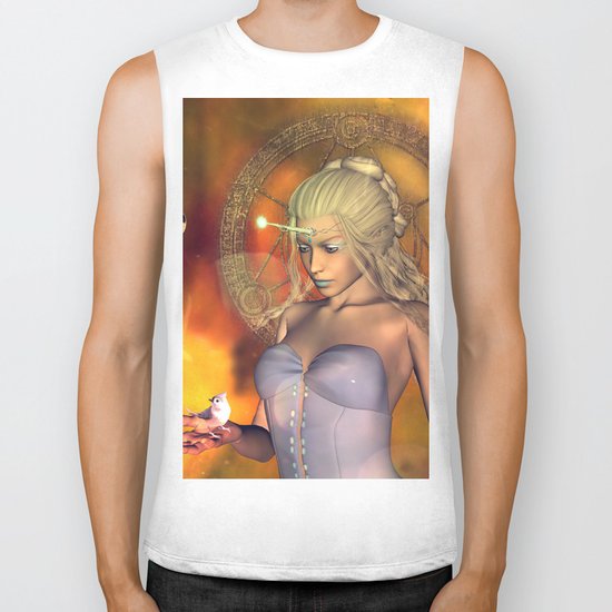 Beautiful unicorn women Biker Tank