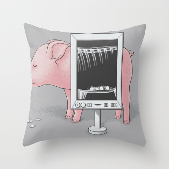 Saving money Throw Pillow