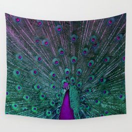 BLOOMING PEACOCK Wall Tapestry