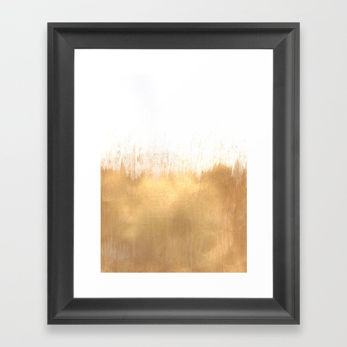 Brushed Gold Framed Art Print