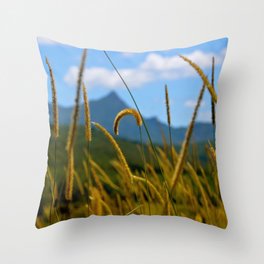 Lazy Grass Mount Warning New South Wales Australia Throw Pillow