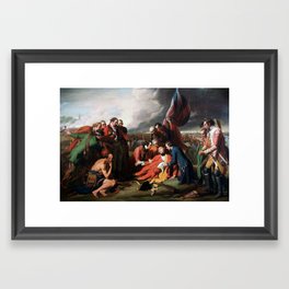 The Death of General Wolfe - Benjamin West 1770 Framed Art Print