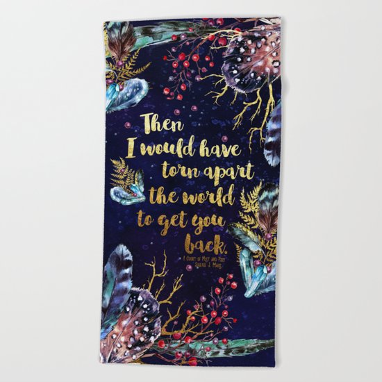 ACOMAF - Torn Apart The World Beach Towel