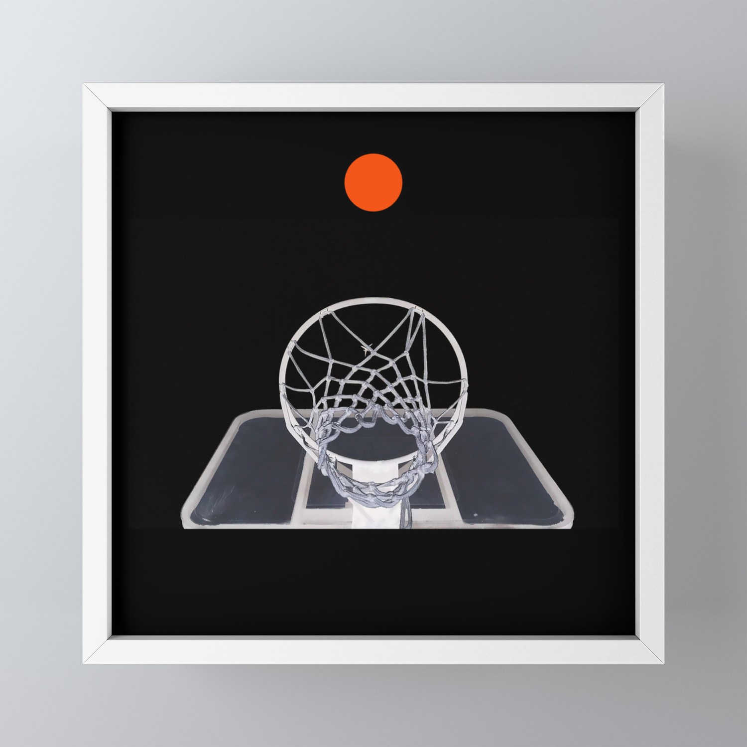 Basketball Hoop Xray Shot Framed Mini Art Print By Vivagirlco