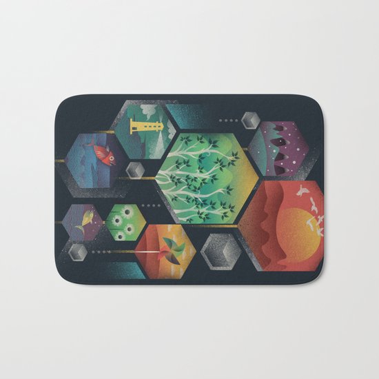 Geometrical Wonders Bath Mat