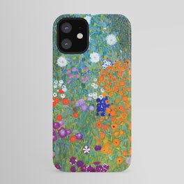 Gustav Klimt Flower Garden iPhone Case | Artnouveau, Botanical, Sunflowers, Gardening, Flower, Farmhouse, Farm, Natural, Garden, Flowers 