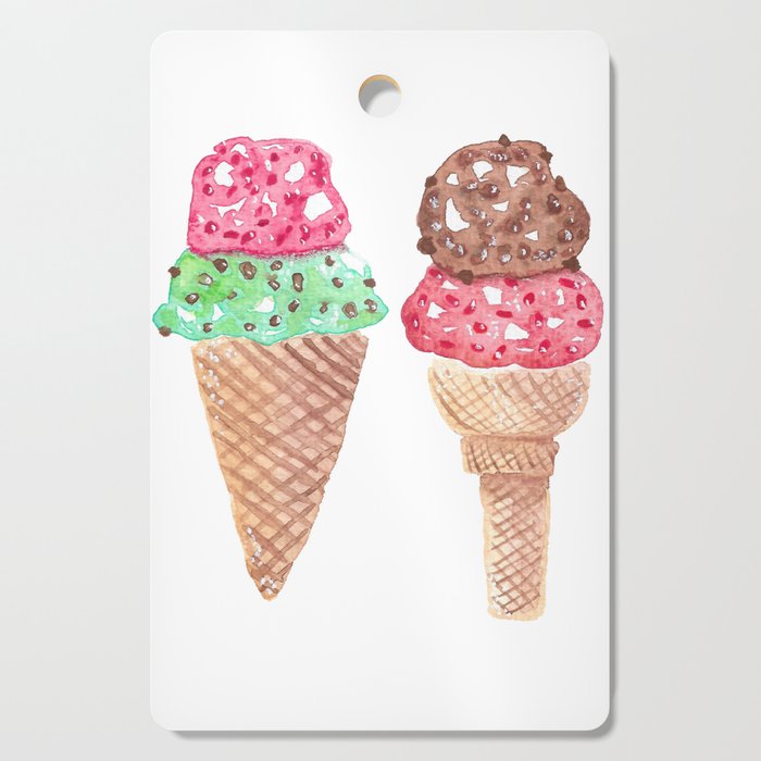 Ice Cream  Cutting Board