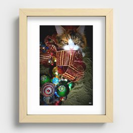 jazzy christmas Recessed Framed Print