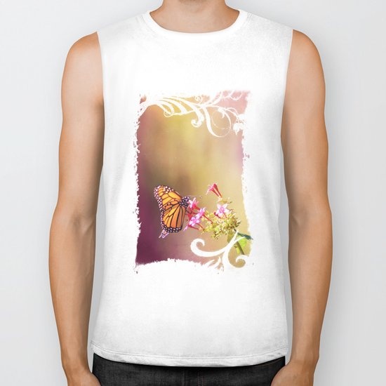 Monarch Rainbows Biker Tank
