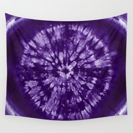 Purple Tie Dye Batik Wall Tapestry