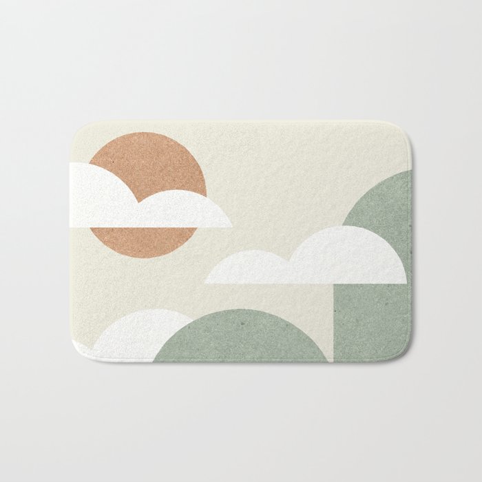 Mountains and Clouds Bath Mat
