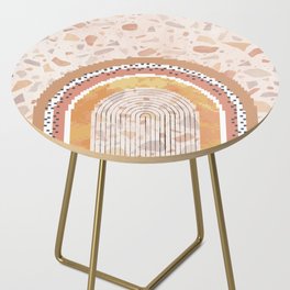 Pixel arch and terrazzo pattern Side Table