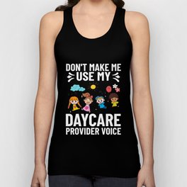 Daycare Provider Childcare Babysitter Thank You Unisex Tank Top