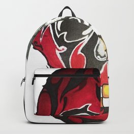 twofaced skull Backpack | Twofcae, Drawing, Tribal, Redface, Skull, Redskull 