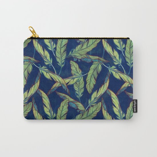 Tropical banana leaves III Carry-All Pouch