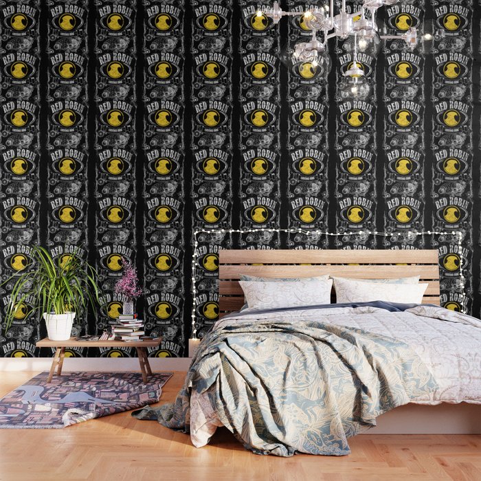 Red Robin Label Whiskey Style Wallpaper By Akimao Society6