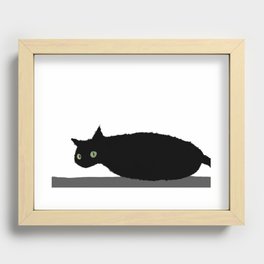 Black Cat_1 Recessed Framed Print