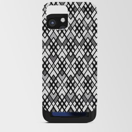 Abstract geometric pattern - gray. iPhone Card Case