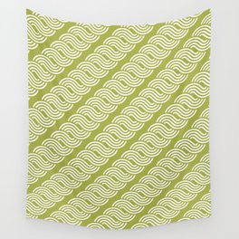 shortwave waves geometric pattern Wall Tapestry