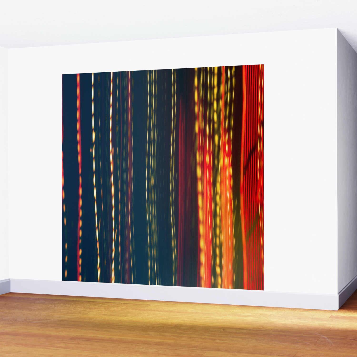Line Painting Orange Wall Mural By Johnnieblackcrow Society6