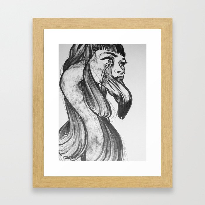 you are so beautiful // and i am so shy  Framed Art Print