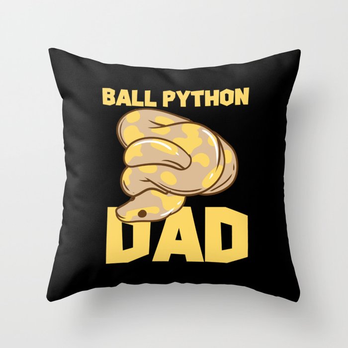 Ball Python Dad Throw Pillow