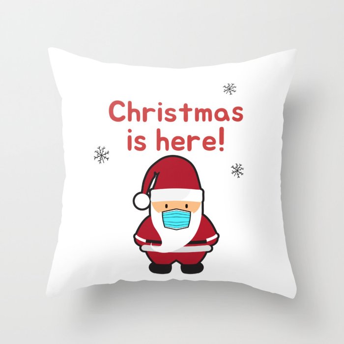 Christmas is here! Throw Pillow