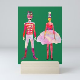Nutcracker Ballet - Candy Cane Green Mini Art Print