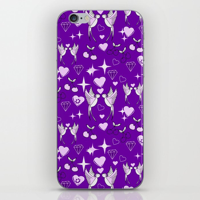 Kitsch Valentine Purple iPhone Skin