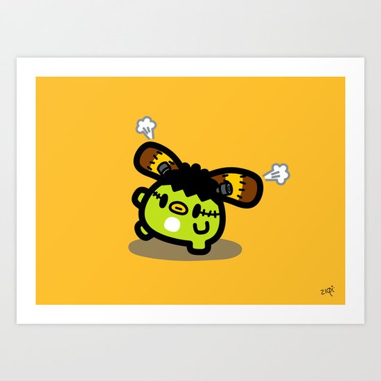 Halloween series - FrankenRin Art Print