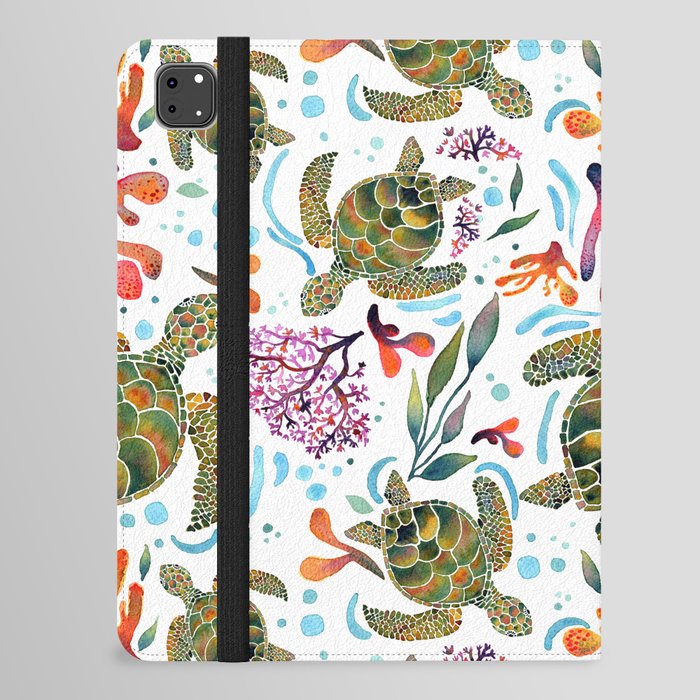 Turtle Art Print iPad Folio Case