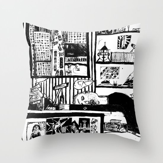 bring me a drunk dream. Throw Pillow