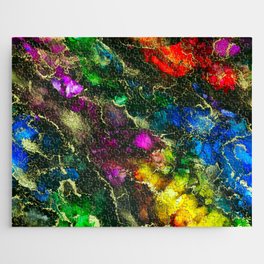Psychedelic Alcohol Ink Painting Jigsaw Puzzle