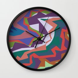 abstract colour Wall Clock