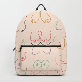 Pastel Boobs Drawing Backpack