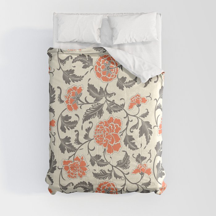 Elegant oriental floral pattern Comforter