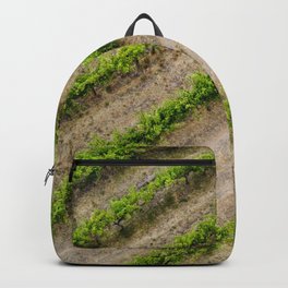 Mama kissing baby in the grape vines - Aerial Drone Art Backpack