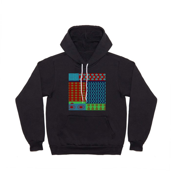 Japanese Style Colorful Patchwork Hoody