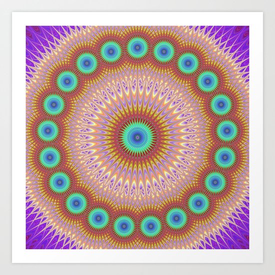 Stingy mandala Art Print