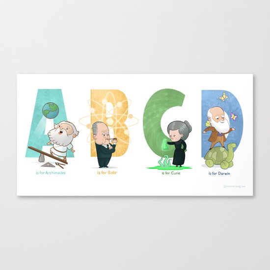 Science ABC Canvas Print