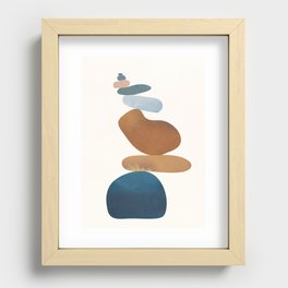 Balancing Stones 30 Recessed Framed Print