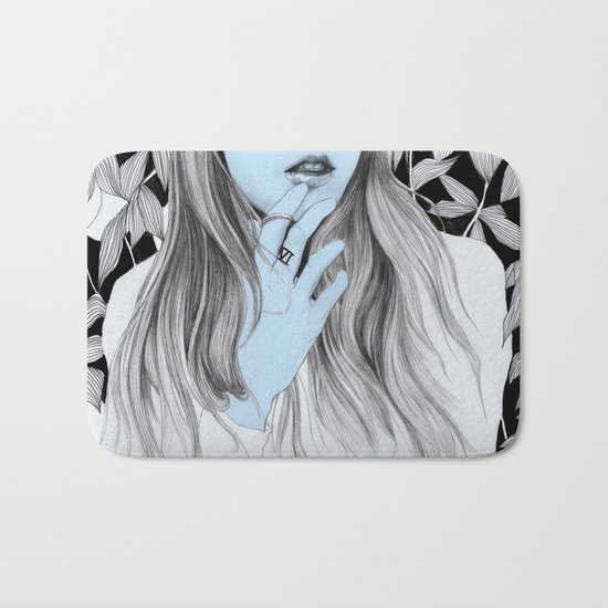 Seven blues Bath Mat