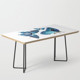Aesthetic blue butterflies Coffee Table