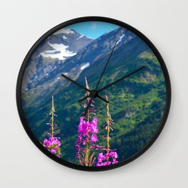 Fireweed ~ Mid-Summer Wall Clock