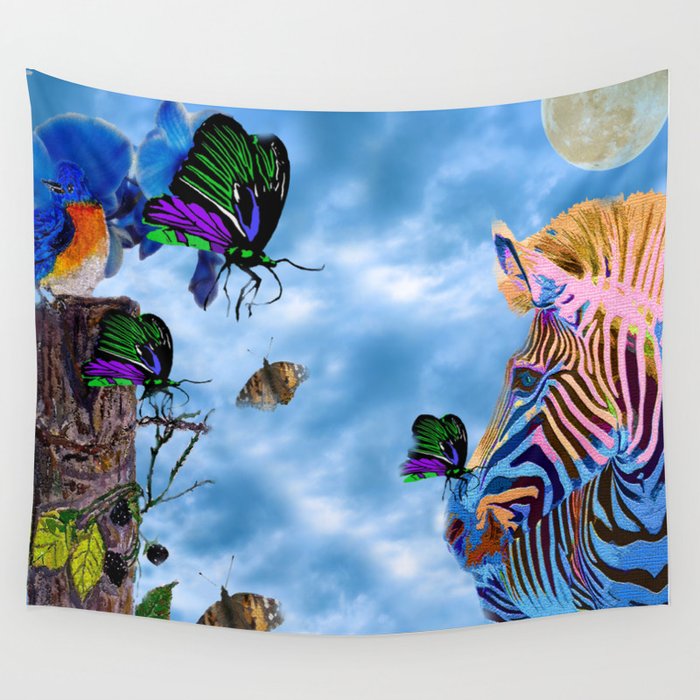 Zebra Wall Tapestry by Art is Wonderful Society6