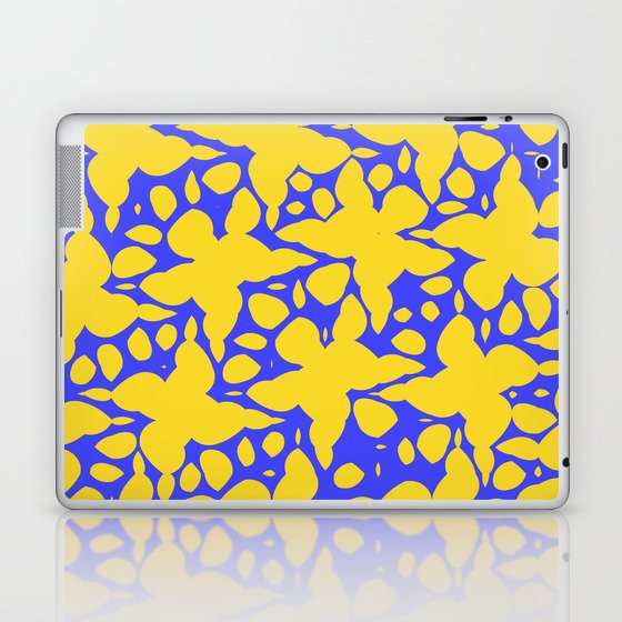 Abstract flowers in the water Laptop & iPad Skin