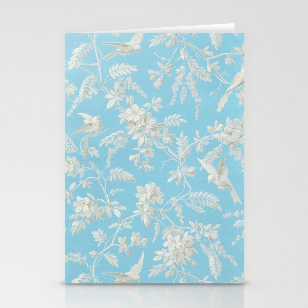 Bird and Flower Pattern Stationery Cards