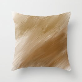 Deep Movement in Rust and Ochre Throw Pillow