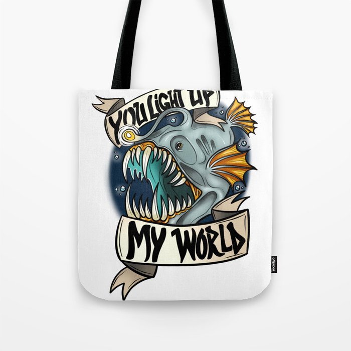 You Light Up My World Tote Bag