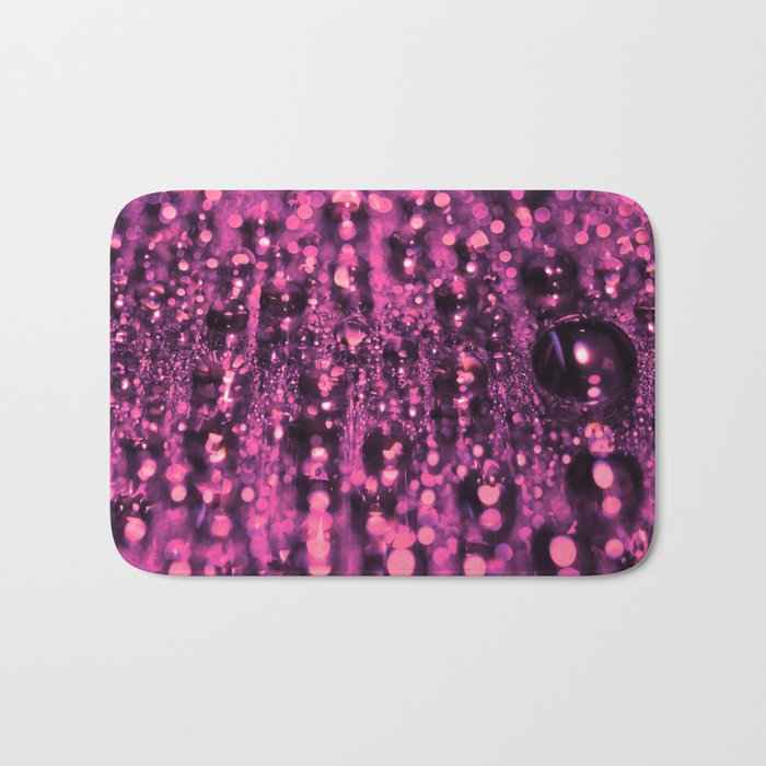 Magenta Fractal Bath Mat